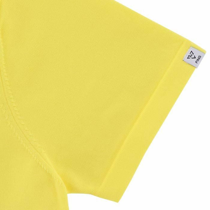 ピン PING　レディース Mr.PING ジャカード ラメ糸 半袖 ハイネックシャツ 622-4172204　2024年モデル 詳細5