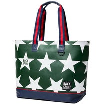 バックスピンゴルフ BACK SPIN! GOLF　スター トートバッグ BSBD01B309 GR/WH グリーン/ホワイト　2024年モデル