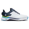 フットジョイ　PRO/SLX BOA プロ エスエルエックス　メンズ スパイクレス ゴルフシューズ 56933　2024年モデル ホワイト/ネイビー/ブルー/56933
