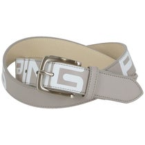 ピン PING　ビックロゴプリント メンズ ベルト 621-4182103 020 グレー　2024年モデル