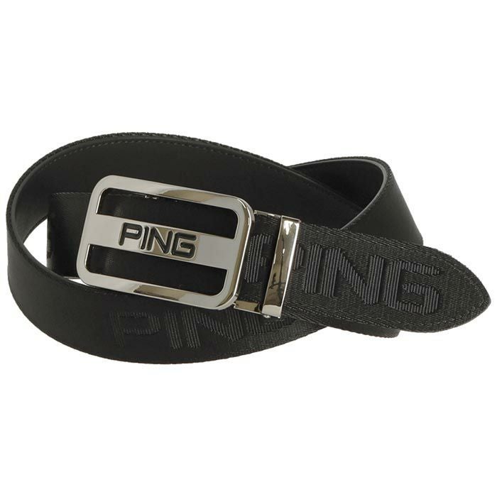 ピン PING ロゴデザイン キーリット バックル メンズ ベルト 621-4182117 010 ブラック 2024年モデル