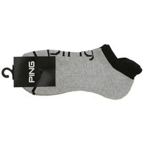 ピン PING　ロゴジャガード レディース アンクルソックス 622-4186100 022 杢グレー　2024年モデル