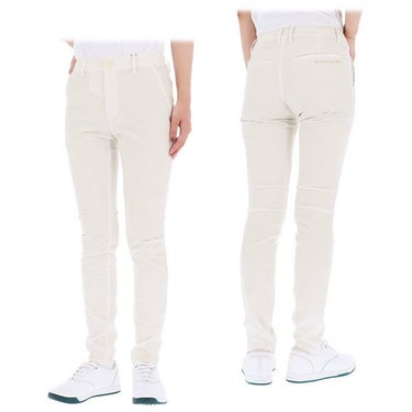 セントアンドリュース St ANDREWS　レディース 撥水 ロゴ刺繍 ドビー素材 2WAYストレッチ ロングパンツ 043-4131252　2024年モデル [裾上げ対応1●] 詳細2