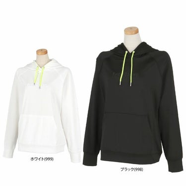 ラウドマウス LOUDMOUTH　レディース ロゴ刺繍 ストレッチ 長袖 プルオーバー フーディー 762-451 詳細1