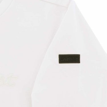 タイトリスト Titleist　メンズ ロゴ刺繍 ジャージ素材 長袖 Vガゼット クルーネック プルオーバー TLPMJ141J　2024年モデル 詳細4