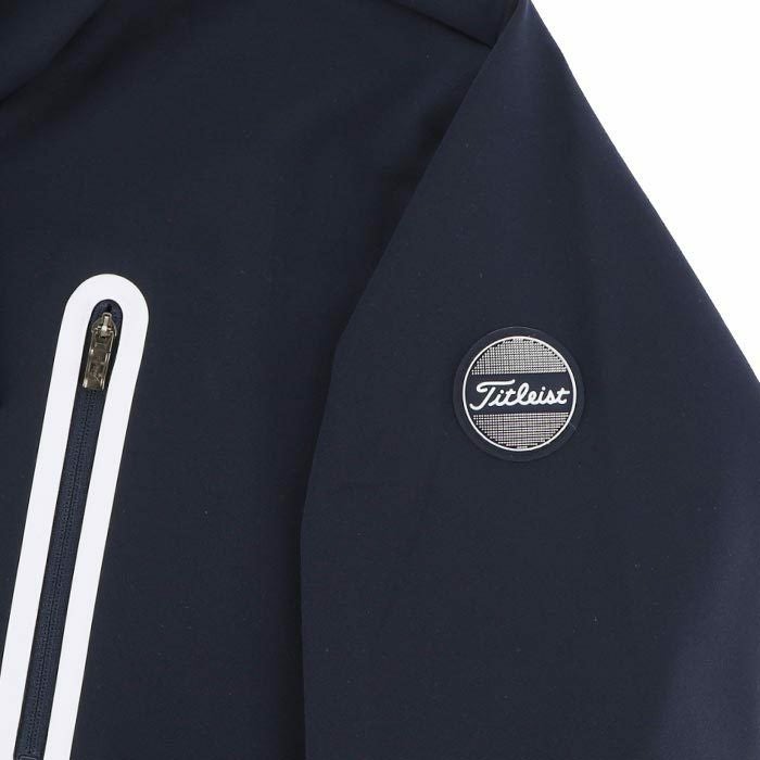 タイトリスト Titleist　メンズ ボードウォークワッペン ジャージ素材 長袖 フルジップ フーディー TLPMJ142J　2024年モデル 詳細5