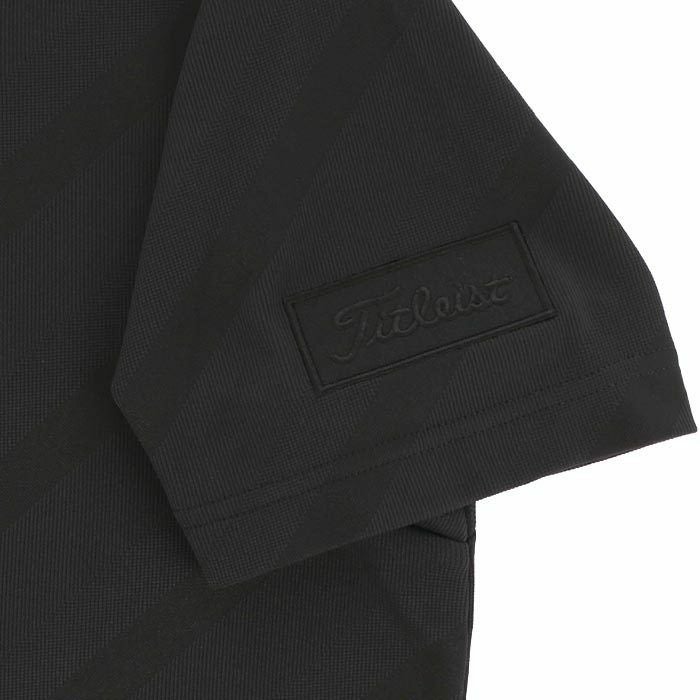 タイトリスト Titleist　メンズ バイアスジャカード 半袖 ボタンダウン ポロシャツ TLPMS103J　2024年モデル 詳細4