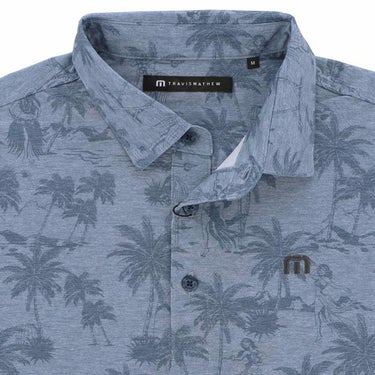トラヴィスマシュー Travis Mathew　メンズ パームツリープリント 総柄 杢調 半袖 ポロシャツ 7AJ008　2024年モデル 詳細3