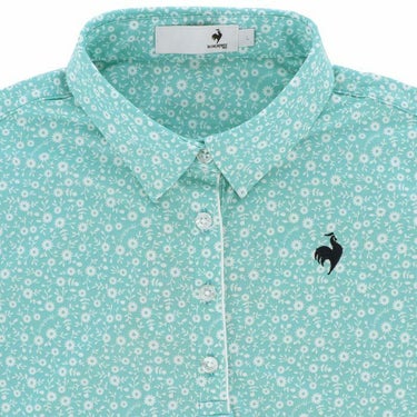 ルコック Le coq sportif　レディース マーガレット柄 ストレッチ 半袖 ポロシャツ QGWXJA12　2024年モデル 詳細3