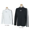 ルコック Le coq sportif　レディース アシンメトリー サイドライン ストレッチ 長袖 ハイネックシャツ QGWXJB00　2024年モデル