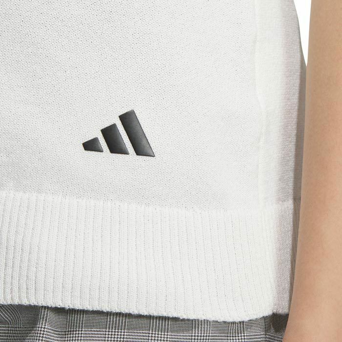 アディダス adidas　レディース ULTIMATE365 ケーブルニット 編地切替 クルーネック ベスト IKJ48　2024年モデル 詳細5