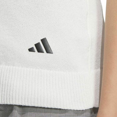 アディダス adidas　レディース ULTIMATE365 ケーブルニット 編地切替 クルーネック ベスト IKJ48　2024年モデル 詳細5