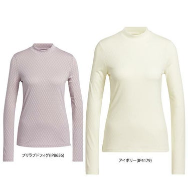 アディダス adidas　レディース ULTIMATE365 ジオメトリック柄 長袖 モックネックシャツ IXA09　2024年モデル 詳細1
