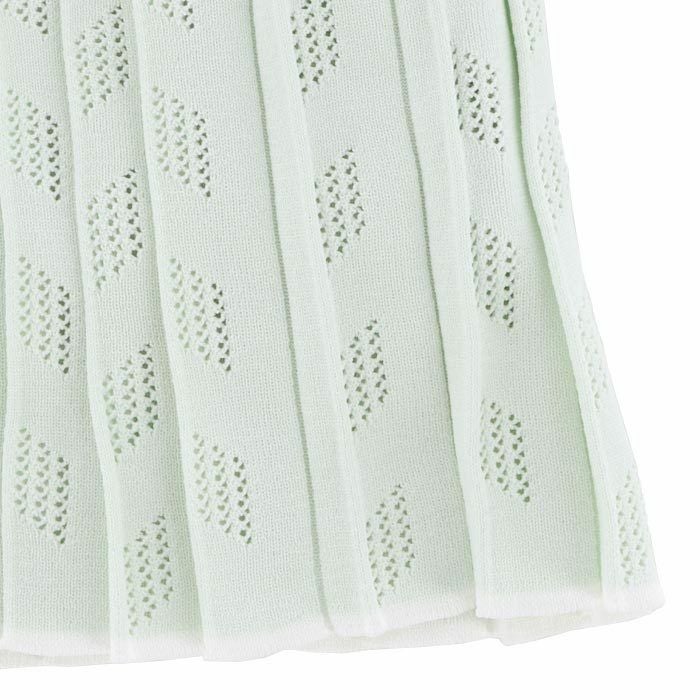 アディダス adidas　レディース ULTIMATE365 メッシュ柄 ストレッチ インナーパンツ一体型 プリーツ ニット スカート IKJ60　2024年モデル 詳細5