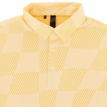 アディダス adidas　メンズ ロゴプリント ジャカードニット 半袖 ポロシャツ KOW01　2024年モデル 詳細3