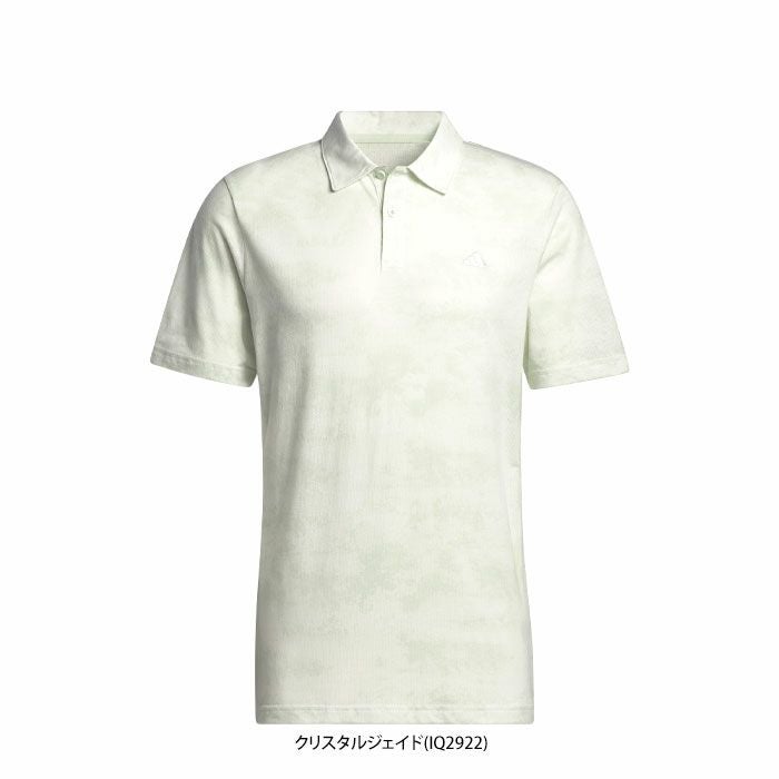 アディダス adidas　メンズ GO-TO ロゴ刺繍 総柄 カモフラージュプリント メッシュ生地 半袖 ポロシャツ KOW08　2024年モデル 詳細1