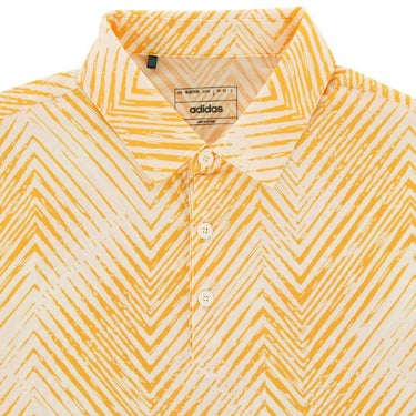 アディダス adidas　メンズ 総柄プリント ヘリンボーン 半袖 ポロシャツ KOW34　2024年モデル 詳細3