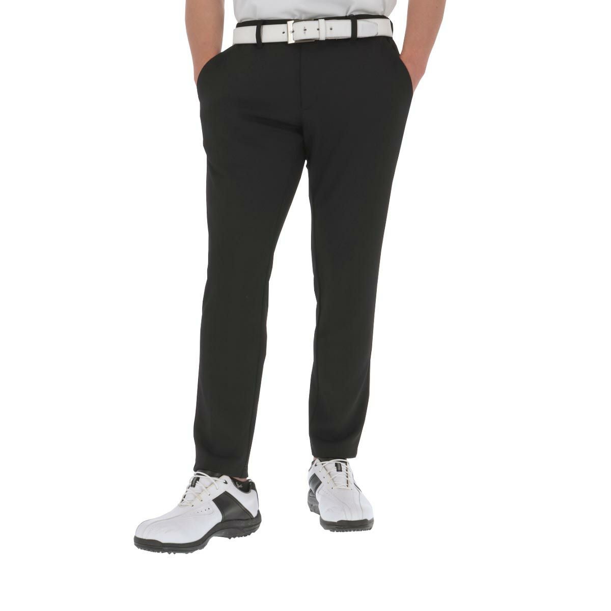 タイトリスト Titleist　メンズ ストレッチ ジャージツイル テーパード ロングパンツ TLPMP166J　2024年モデル ブラック（06）