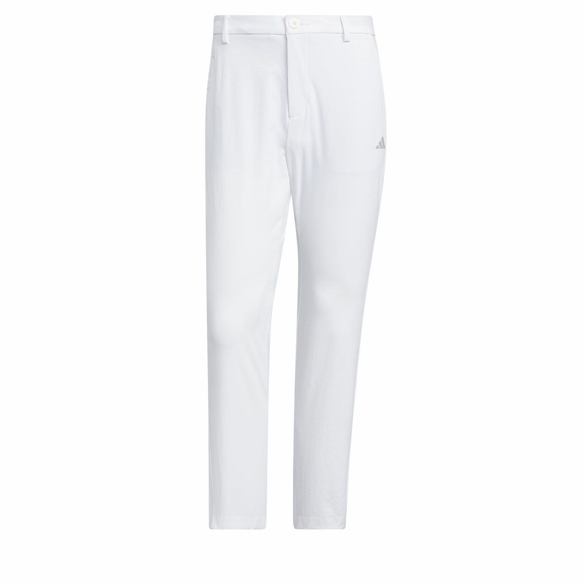 アディダス adidas　メンズ 撥水 スリーストライプス 4WAYストレッチ テーパード アンクルパンツ IKK84　2024年モデル ホワイト（IN9010）