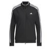 アディダス adidas　レディース スリーストライプス メッシュ切替 長袖 フルジップ トラック ジャケット IKK51　2024年モデル ブラック（IK9794）