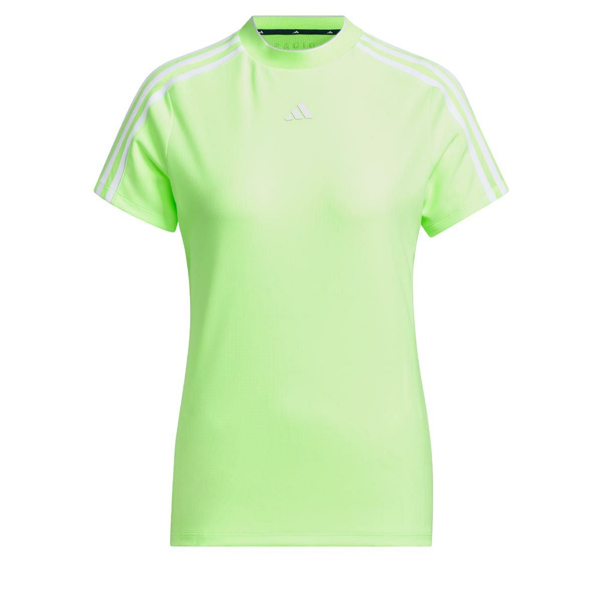 アディダス adidas レディース スリーストライプス メッシュ 半袖 モックネックシャツ IKK64 2024年モデル