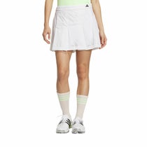 アディダス adidas　レディース ロゴパンチング ストレッチ インナーパンツ一体型 プリーツ スカート IKJ57　2024年モデル