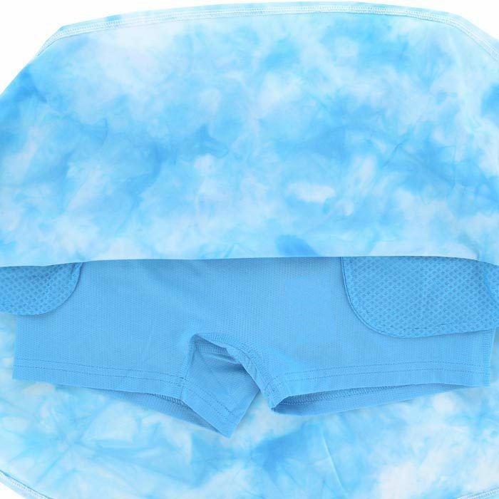 アディダス adidas　レディース タイダイプリント ゴルフモチーフ刺繍 ストレッチ インナーパンツ一体型 フレア スカート IKK48　2024年モデル 詳細7