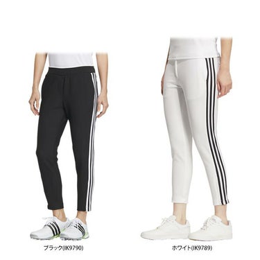 アディダス adidas　レディース スリーストライプス メッシュ切替 ストレッチ アンクルパンツ IKK50　2024年モデル 詳細1