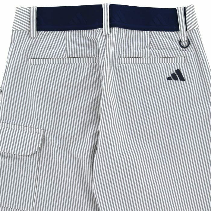アディダス adidas　レディース サッカーストライプ柄 4WAYストレッチ カーゴポケット付き ショートパンツ JTS42　2024年モデル 詳細4