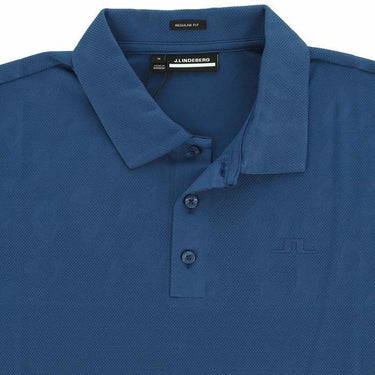 Jリンドバーグ J.LINDEBERG　メンズ メッシュ生地 ジャガード柄 ストレッチ 半袖 ポロシャツ 071-21449　2024年モデル 詳細3