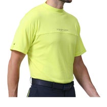 フットジョイ FootJoy　メンズ ロゴプリント エックスブロック 生地切替 ストレッチ 半袖 モックネックシャツ FJ-S24-S04　2024年モデル