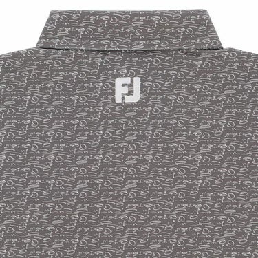 フットジョイ FootJoy　メンズ ロゴ刺繍 総柄プリント 4WAYストレッチ 半袖 ポロシャツ FJ-S24-S16　2024年モデル 詳細5