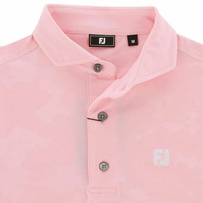 フットジョイ FootJoy　メンズ ロゴ刺繍 フローラルカモジャカード 4WAYストレッチ 半袖 ワイドカラー ポロシャツ FJ-S24-S22　2024年モデル 詳細3