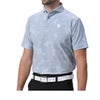 フットジョイ FootJoy　メンズ ロゴ刺繍 フローラルカモジャカード 4WAYストレッチ 半袖 ワイドカラー ポロシャツ FJ-S24-S22　2024年モデル ライトグレー（81783）