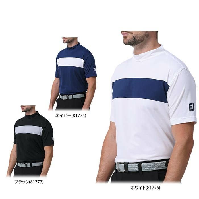 �t�b�g�W���C FootJoy�@�����Y ���S�h�J �z�F���C�� 4WAY�X�g���b�` ���� ���b�N�l�b�N�V���c FJ-S24-S23�@2024�N���f��