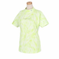 フットジョイ FootJoy　レディース ロゴプリント タイダイ柄 ストレッチ 半袖 モックネックシャツ FJW-S24-S01　2024年モデル