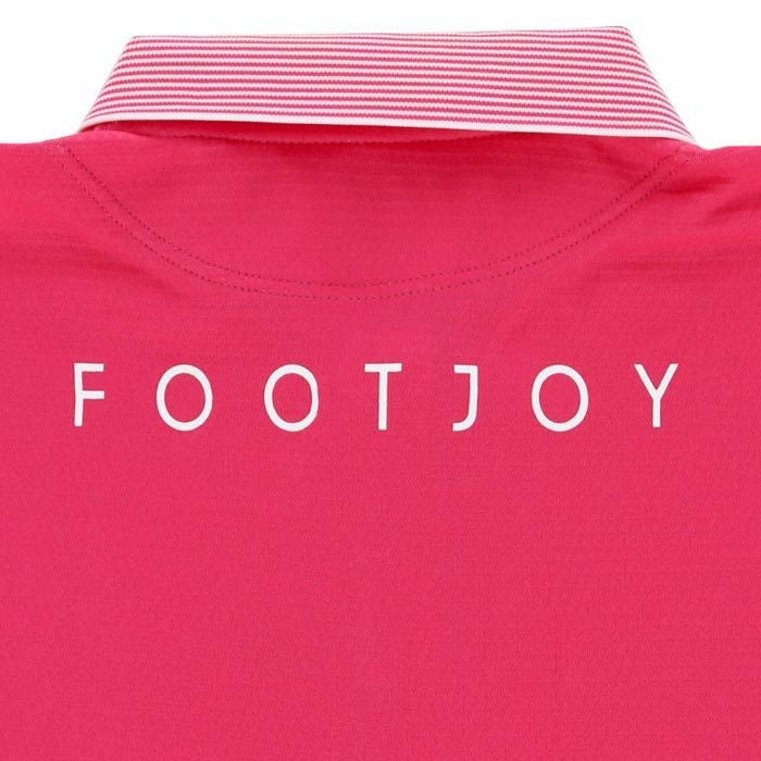 フットジョイ FootJoy　レディース ロゴプリント フレンチスリーブ ポロシャツ FJW-S24-S02　2024年モデル 詳細4
