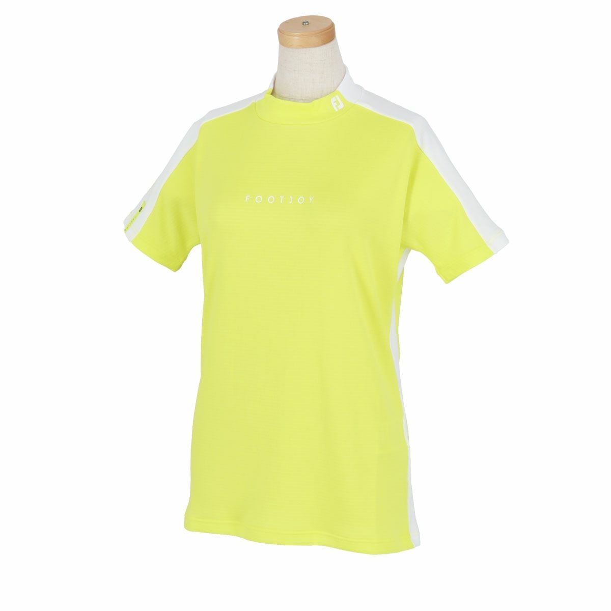 フットジョイ FootJoy レディース ロゴプリント カラーブロック ストレッチ 半袖 モックネックシャツ FJW-S24-S03 2024年モデル