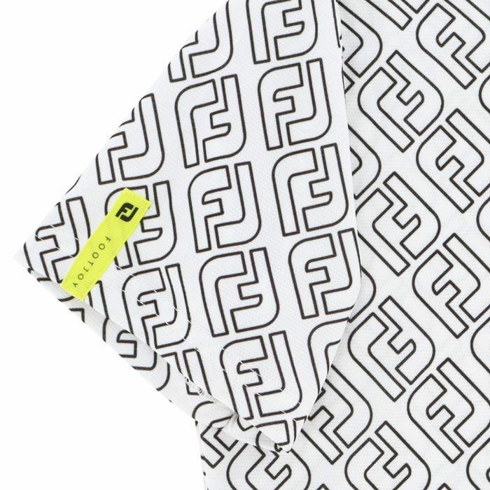 フットジョイ FootJoy　レディース ロゴデザイン 総柄プリント ストレッチ 半袖 スキッパーカラー シャツ FJW-S24-S04　2024年モデル 詳細5