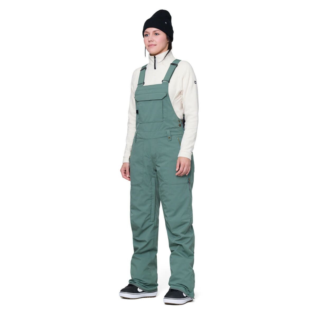 シックスエイトシックス 686　スキーウェア ビブパンツ BLACK MAGIC INSULATED BIB M2W406 2023-2024　CYPRESS GREEN GEO JACQUARD