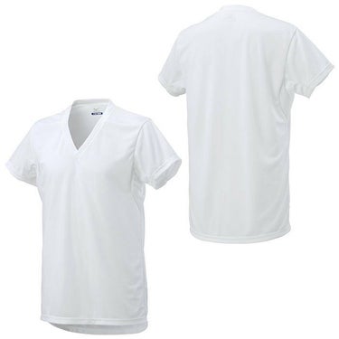 ミズノ MIZUNO　メンズ 接触冷感 アイスタッチ クイックドライアンダー 半袖 Vネック インナーシャツ C2JAA103 詳細2