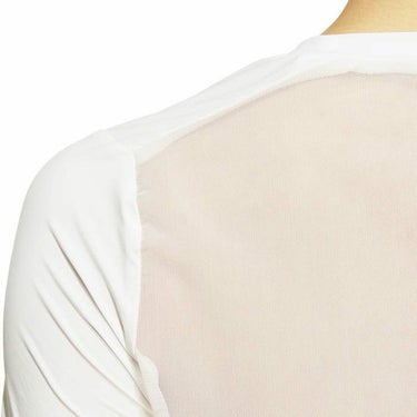 アディダス adidas　レディース ロゴプリント メッシュ切替 UVケア 長袖 クルーネック インナーシャツ IKJ70　2024年モデル 詳細4