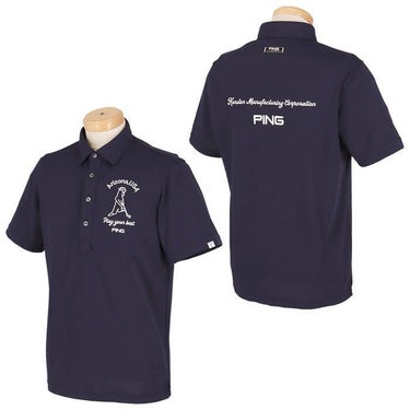 ピン PING　メンズ Mr.PING ロゴ刺繍 半袖 ポロシャツ 621-4160201　2024年モデル 詳細2