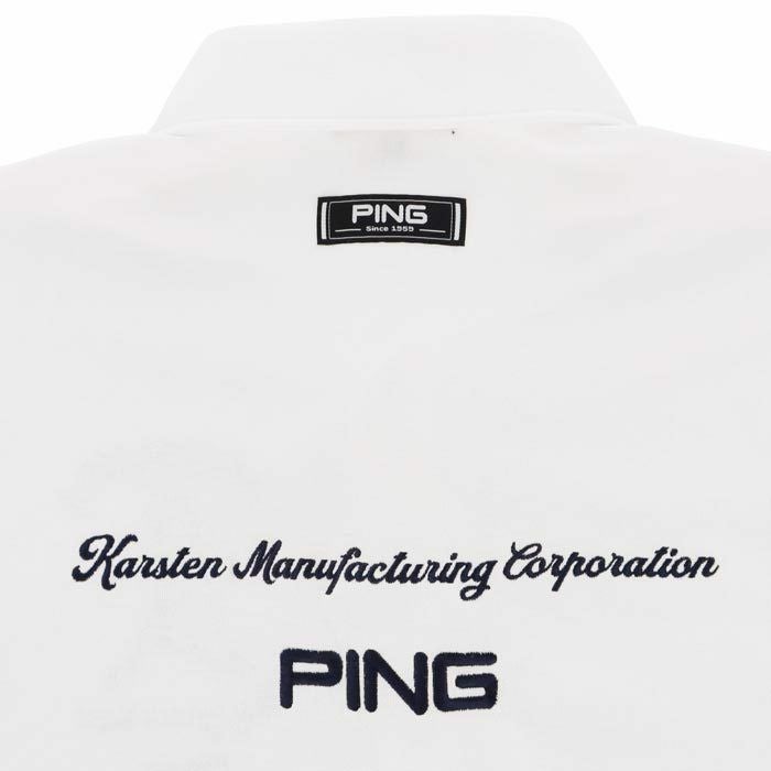 ピン PING　メンズ Mr.PING ロゴ刺繍 半袖 ポロシャツ 621-4160201　2024年モデル 詳細4