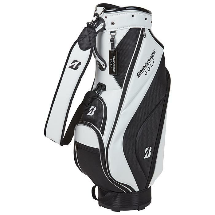 ブリヂストン 軽量 ベーシックモデル メンズ キャディバッグ CBG422 WK ホワイト/ブラック