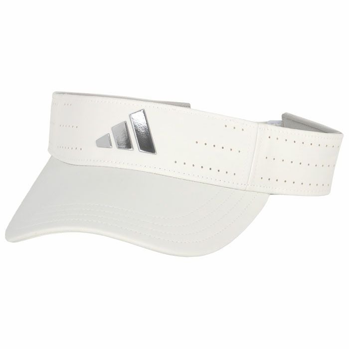アディダス adidas　メンズ メタルロゴ サンバイザー IHS27 IN2713 ホワイト　2024年モデル ホワイト（IN2713）
