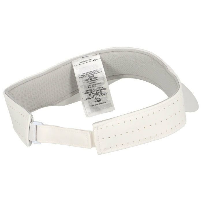 アディダス adidas　メンズ メタルロゴ サンバイザー IHS27 IN2713 ホワイト　2024年モデル 詳細1