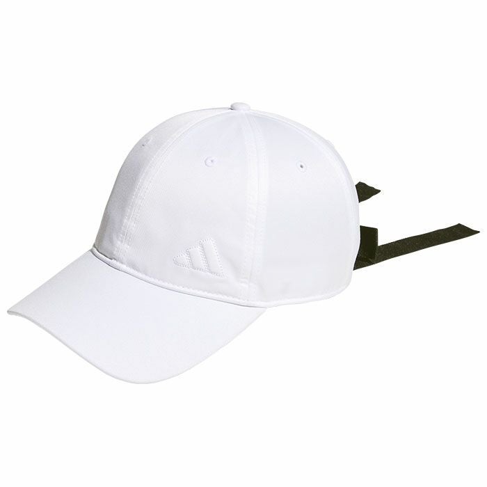 アディダス adidas　レディース スリーストライプス リボン キャップ IKK40 IK9753 ホワイト　2024年モデル ホワイト（IK9753）