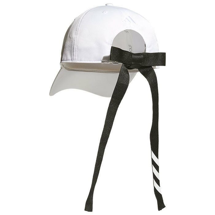 アディダス adidas　レディース スリーストライプス リボン キャップ IKK40 IK9753 ホワイト　2024年モデル 詳細3