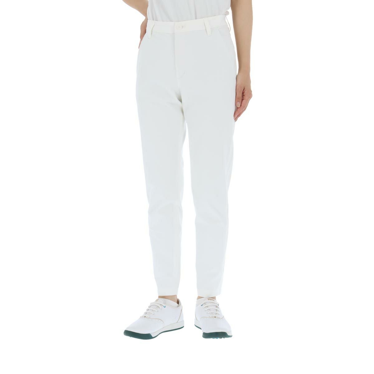 ジュン アンド ロペ JUN ＆ ROPE　レディース 接触冷感 ストレッチ ジョガーパンツ ERS54000　2024年モデル ホワイト（10）